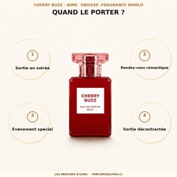 Cherry Buzz - 80ml  Unisexe -Fragrance World